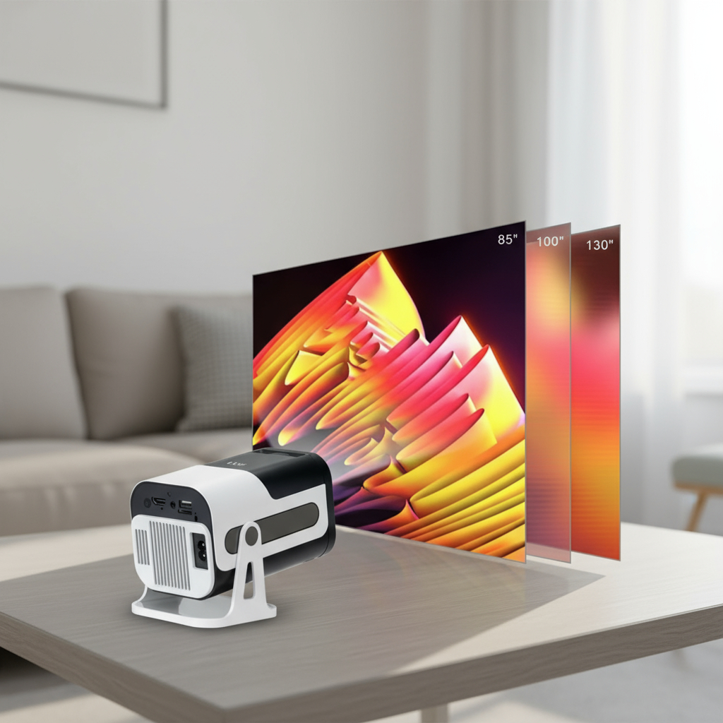 Projetor Portátil Wi-fi 4k Ideal Para Cinema Em Casa Unico 127/220v - Imagem 6