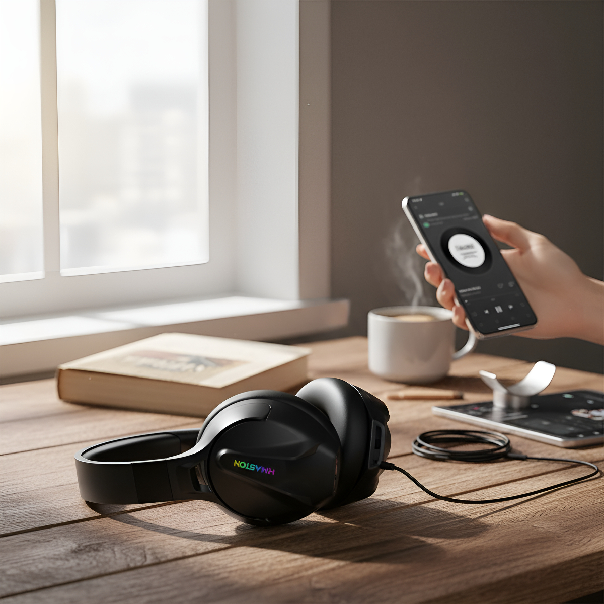 Fone De Ouvido Over-ear Bluetooth Sem Fio Redução De Ruído.. Preto - Imagem 7
