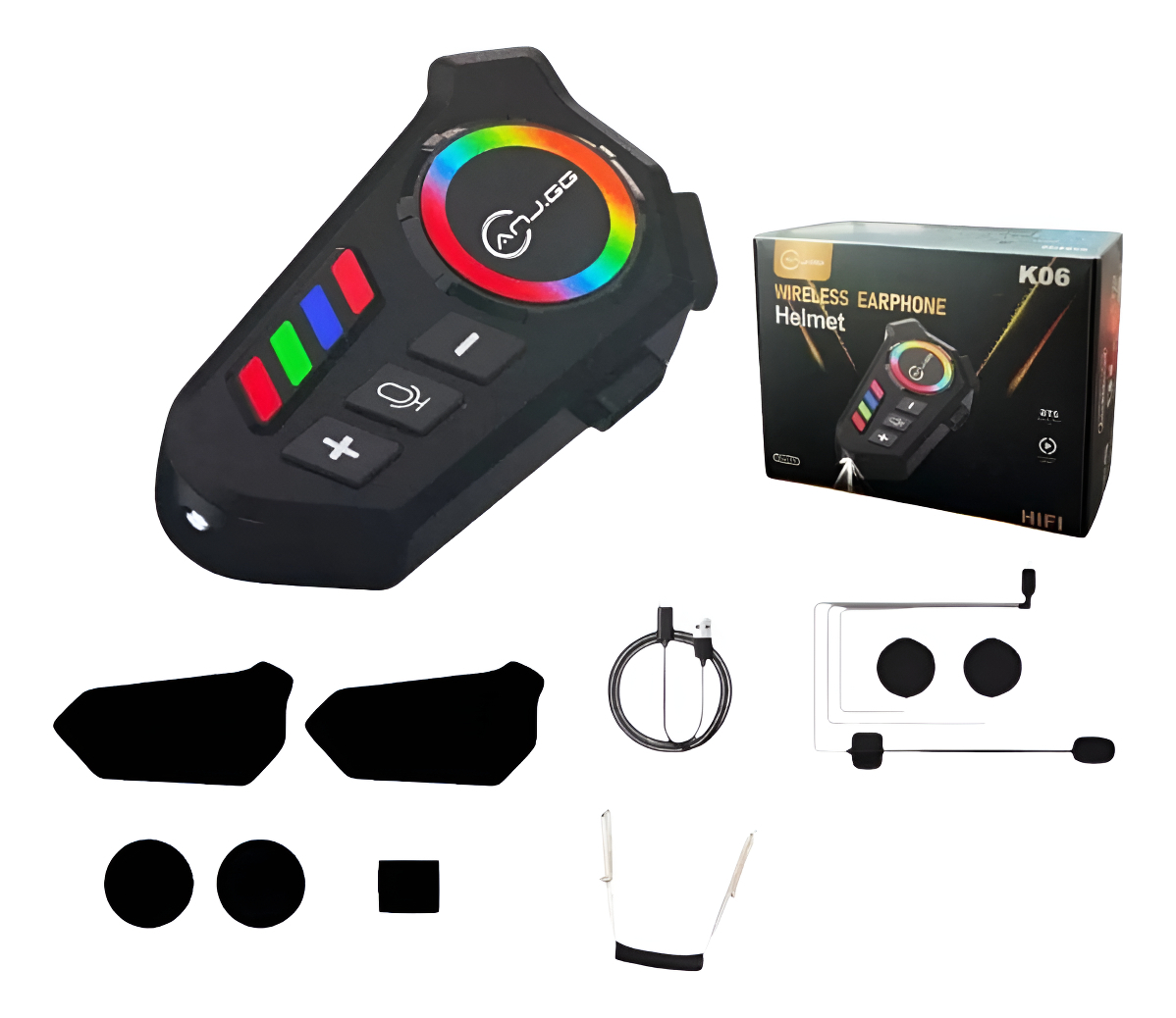 Fone Capacete K06 Bluetooth Ideal Para Entregadores - Imagem 4