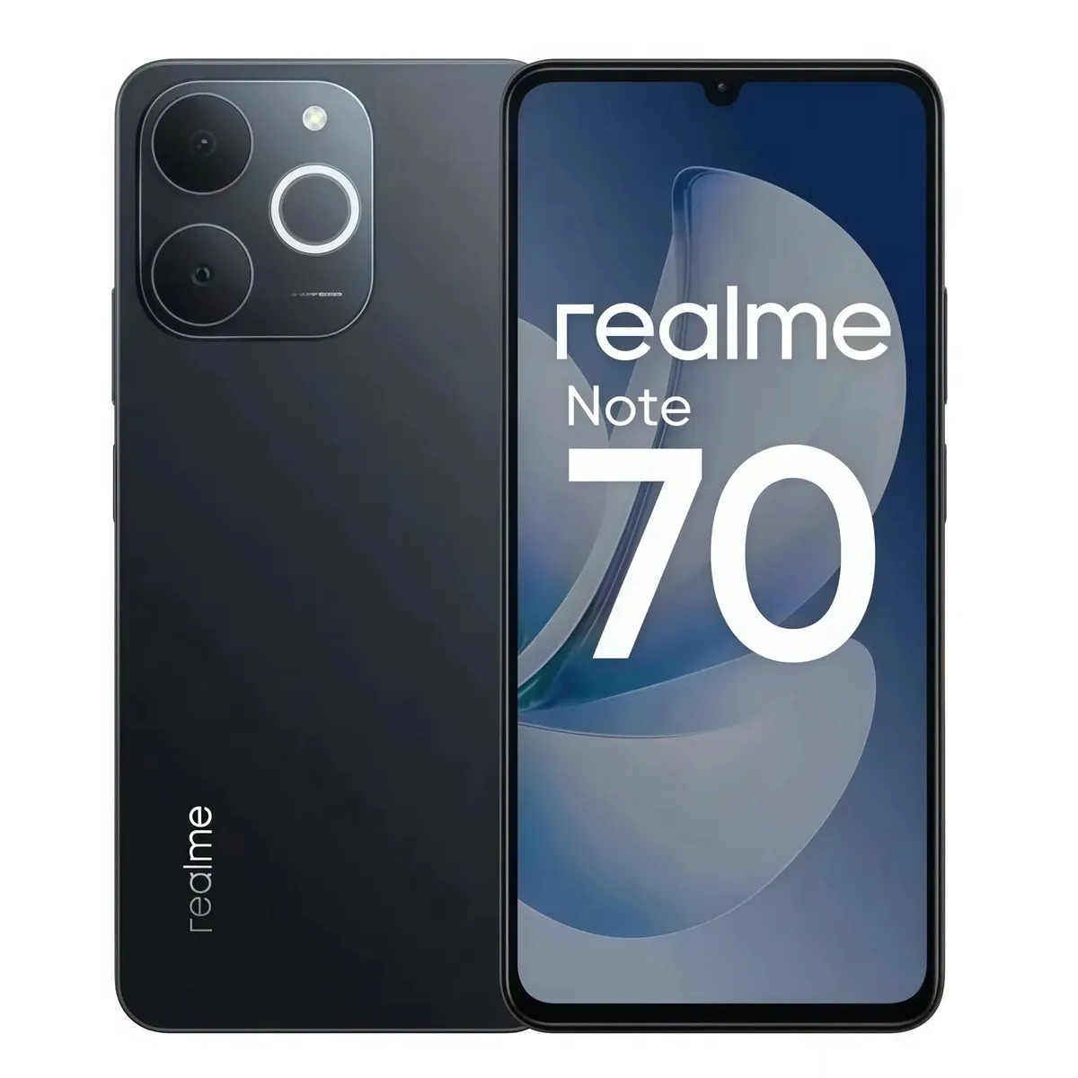Celular Realme Note 70 8gb Ram 256gb Rom Tela 6.74 90hz Bateria 6000mah Dual Sim Smartphone Preto