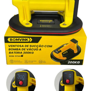 Ventosa Elétrica Profissional 200kg Com Bomba Vácuo