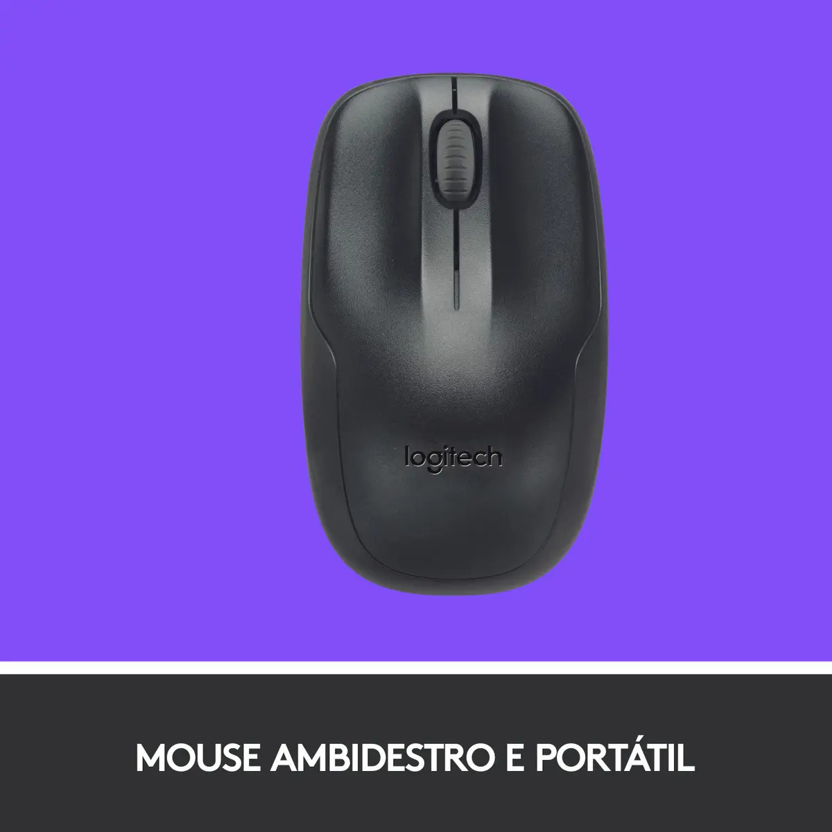 Combo Teclado E Mouse Sem Fio Logitech Mk220 Layout Abnt2 Cor Preto - Imagem 5