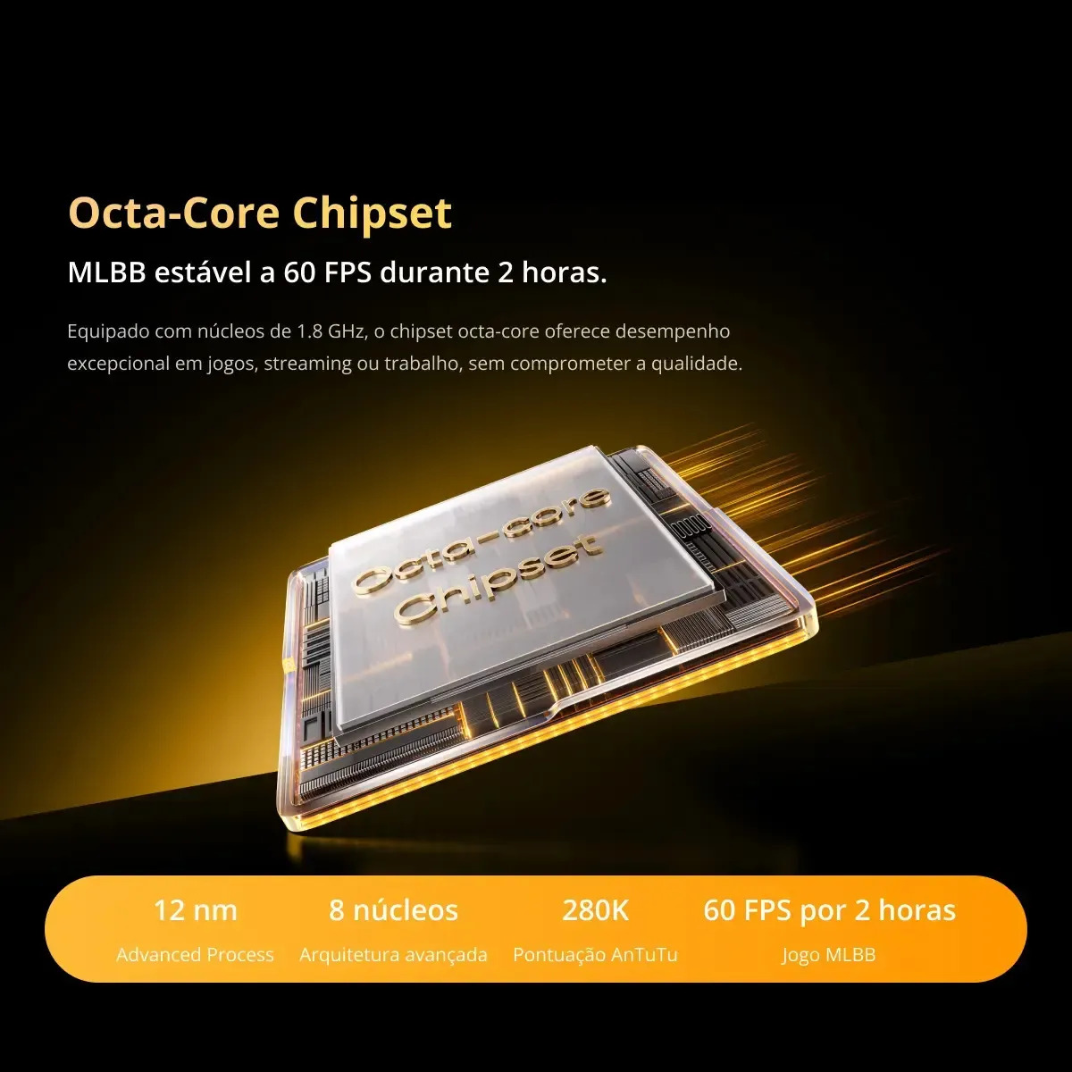 Celular Realme Note 70 8gb Ram 256gb Rom Tela 6.74 90hz Bateria 6000mah Dual Sim Smartphone Preto - Imagem 6