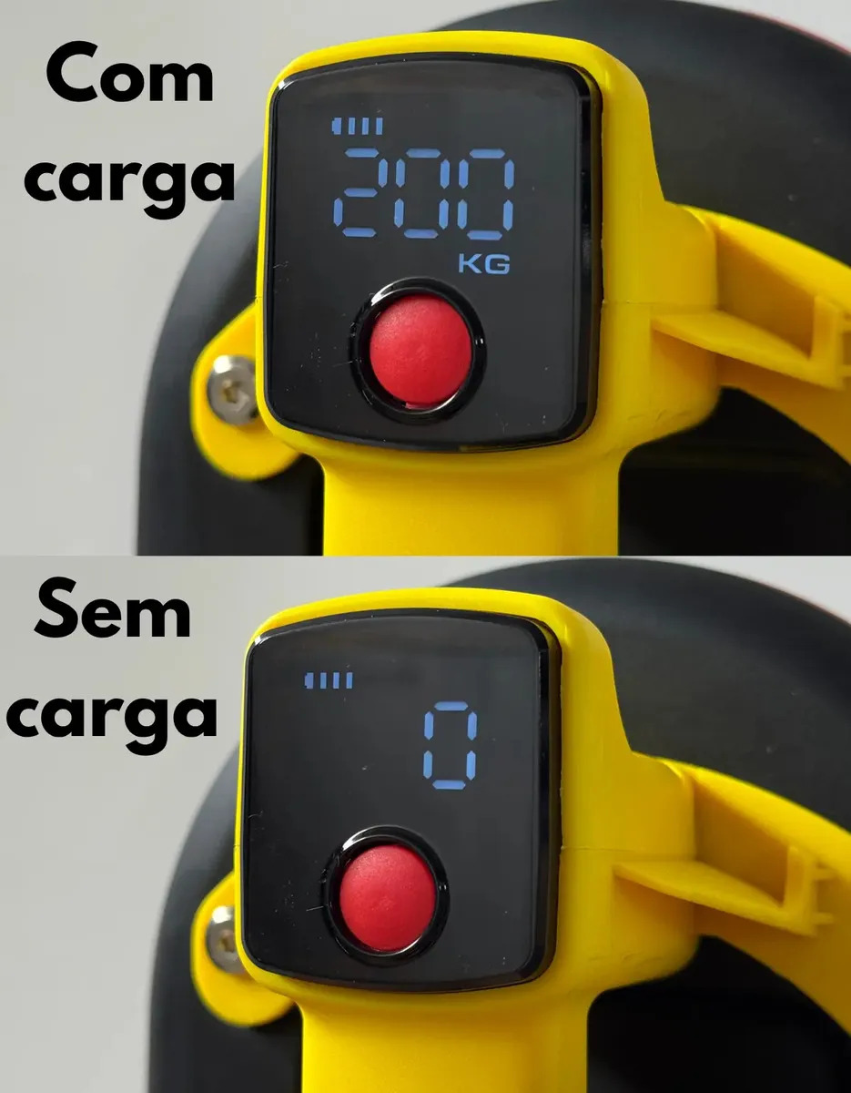 Ventosa Elétrica Profissional 200kg Com Bomba Vácuo - Imagem 5