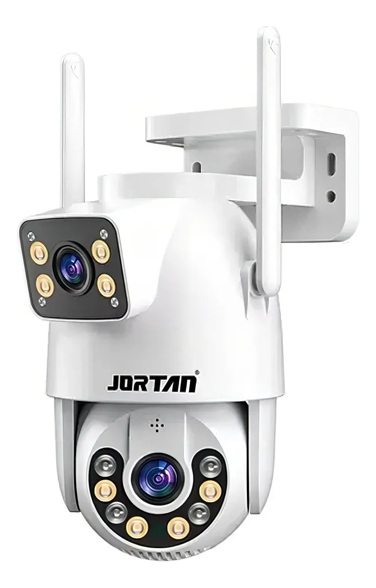 Jortan Jt-9697 Câmera De Segurança Ip Wifi Infravermelho Auto Tracking Branco