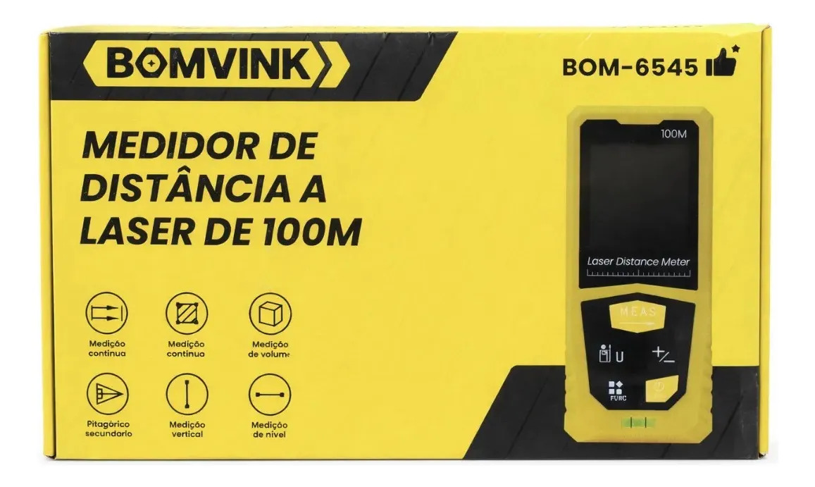 Trena Medidor Laser 100m Obra Engenharia Profissional