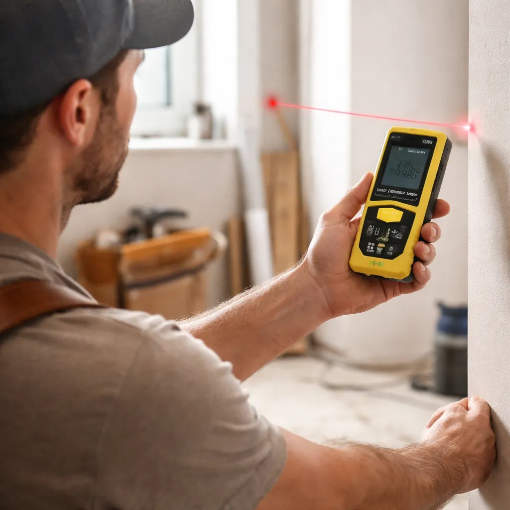Trena Medidor Laser 100m Obra Engenharia Profissional - Imagem 3