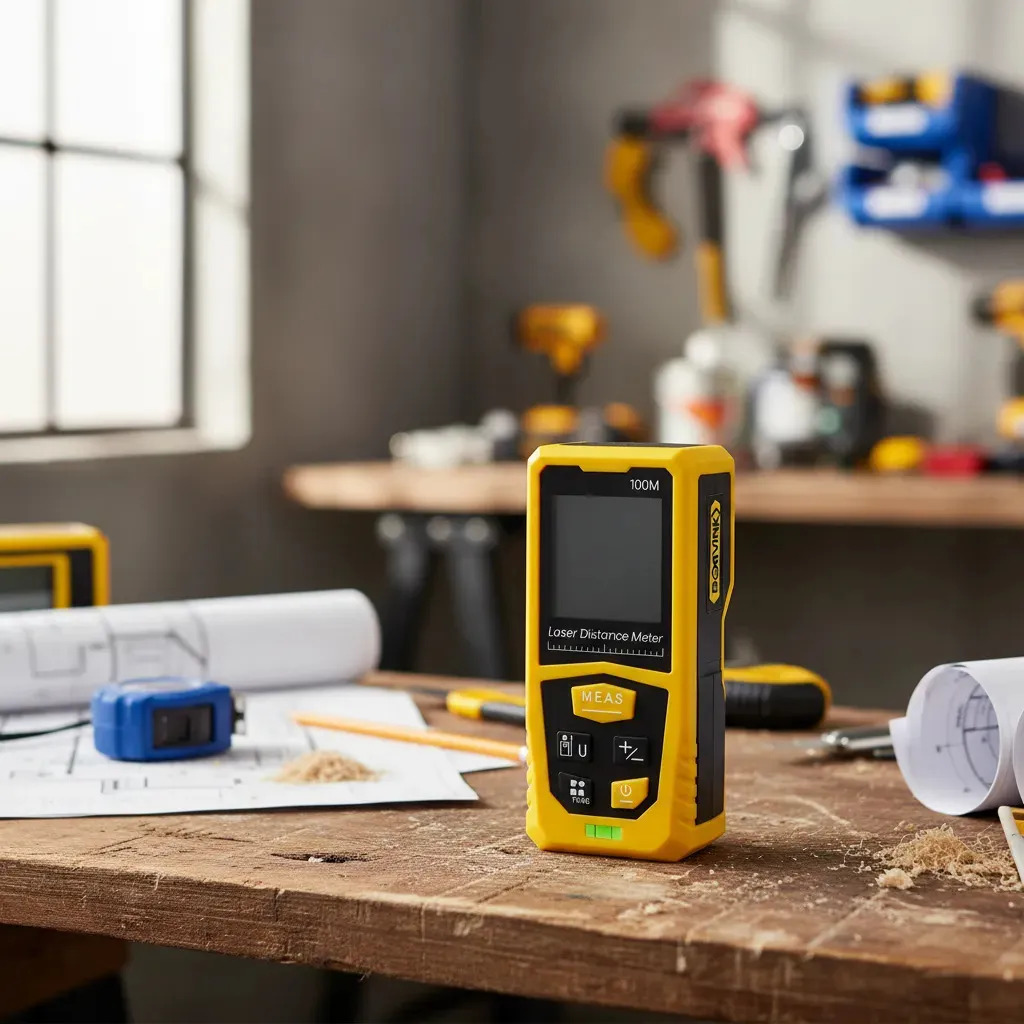 Trena Medidor Laser 100m Obra Engenharia Profissional - Imagem 4