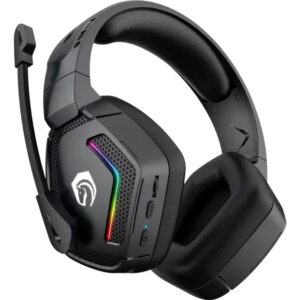 Fone De Ouvido Gamer Bluetooth Hmaston Sns12 Rgb Com Microfone Estéreo Preto