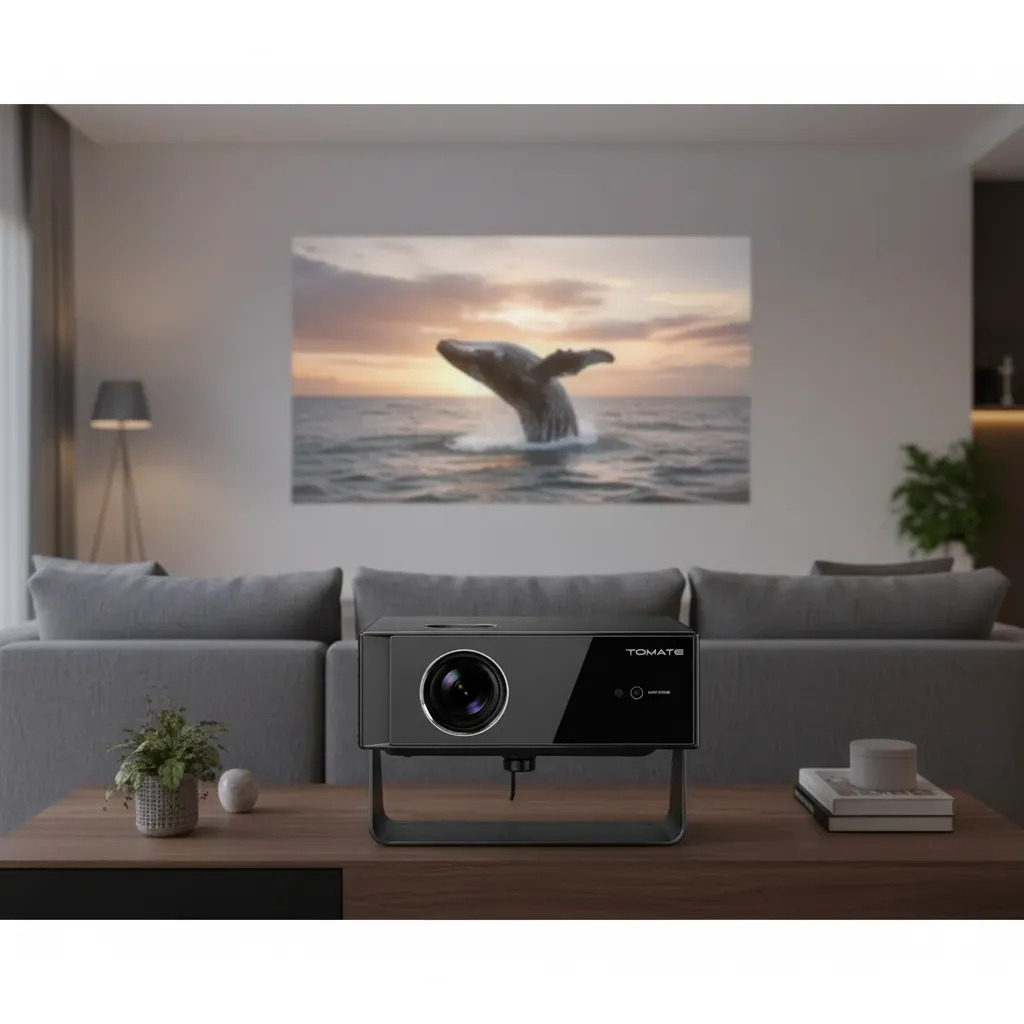 Projetor Tomate Mpr-2011 Home Cinema Full Hd Smart Preto 127/220v - Imagem 2
