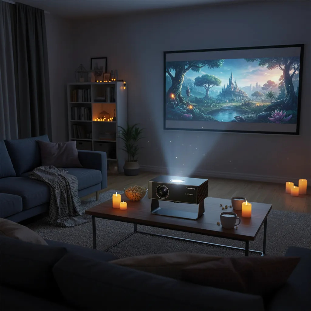 Projetor Tomate Mpr-2011 Home Cinema Full Hd Smart Preto 127/220v - Imagem 3