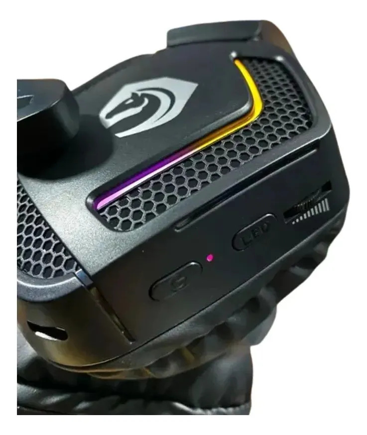 Headset Bluetooth Gamer Hmaston Sns12 Com Microfone Preto - Imagem 4