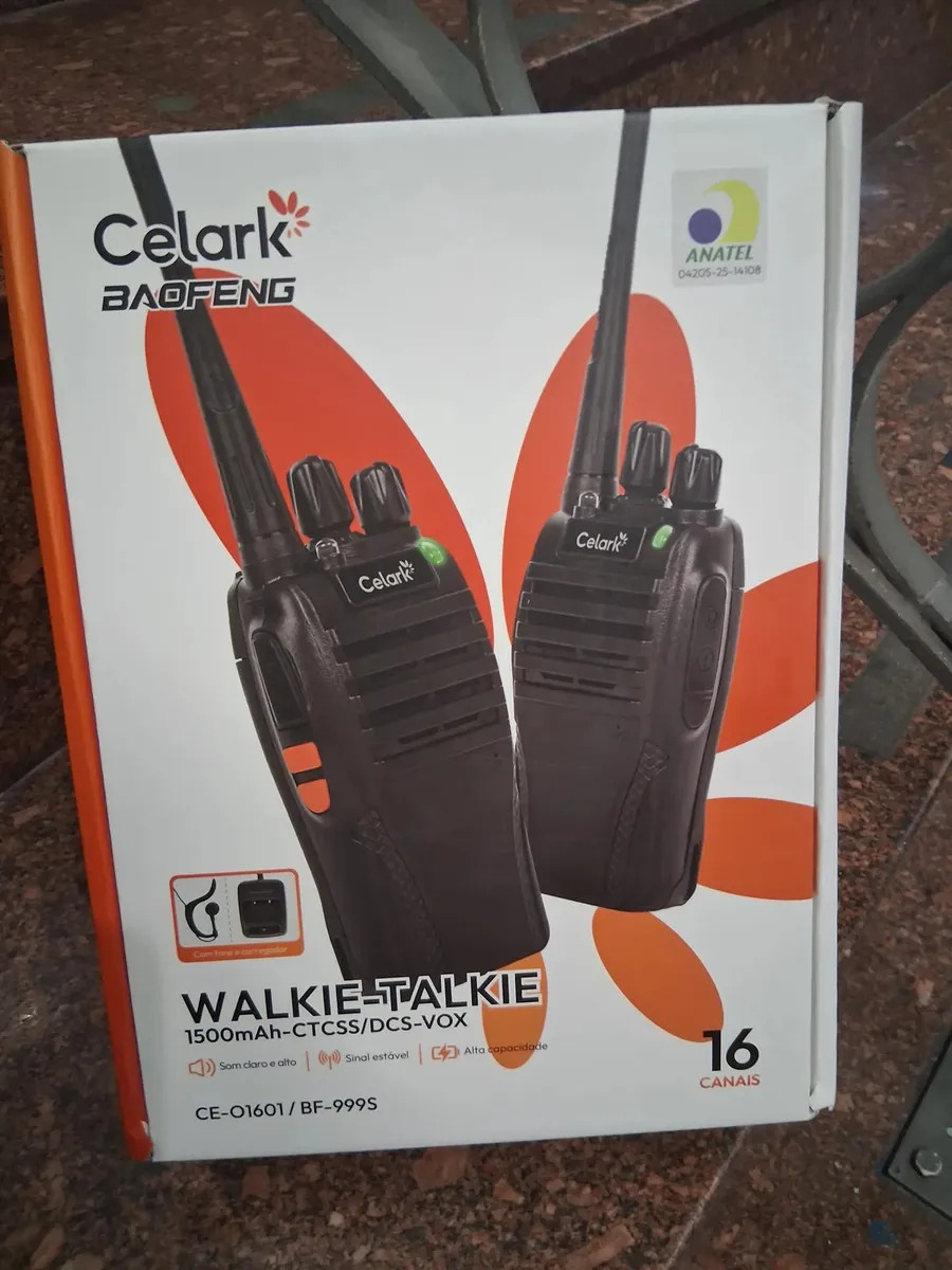 Rádio Comunicador Baofeng Bf999s Compacto Preto Envio Rapido Preto 400-470mhz 127/220v - Imagem 7