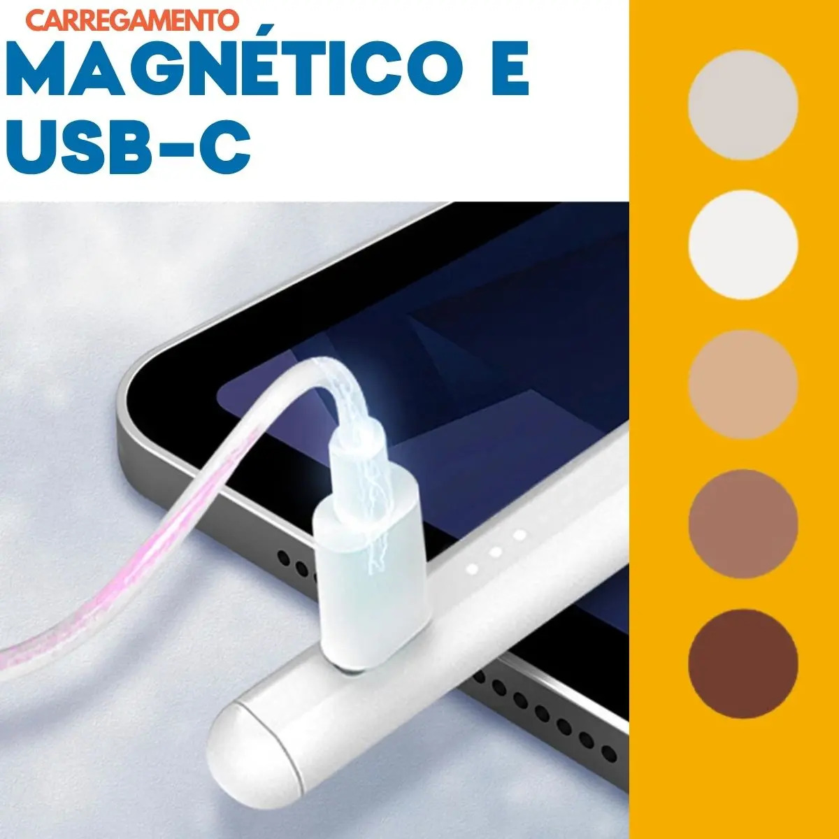 Caneta Stylus Capacitivo H'maston Usb-c Para iPad Air E Pro Ios - Imagem 4