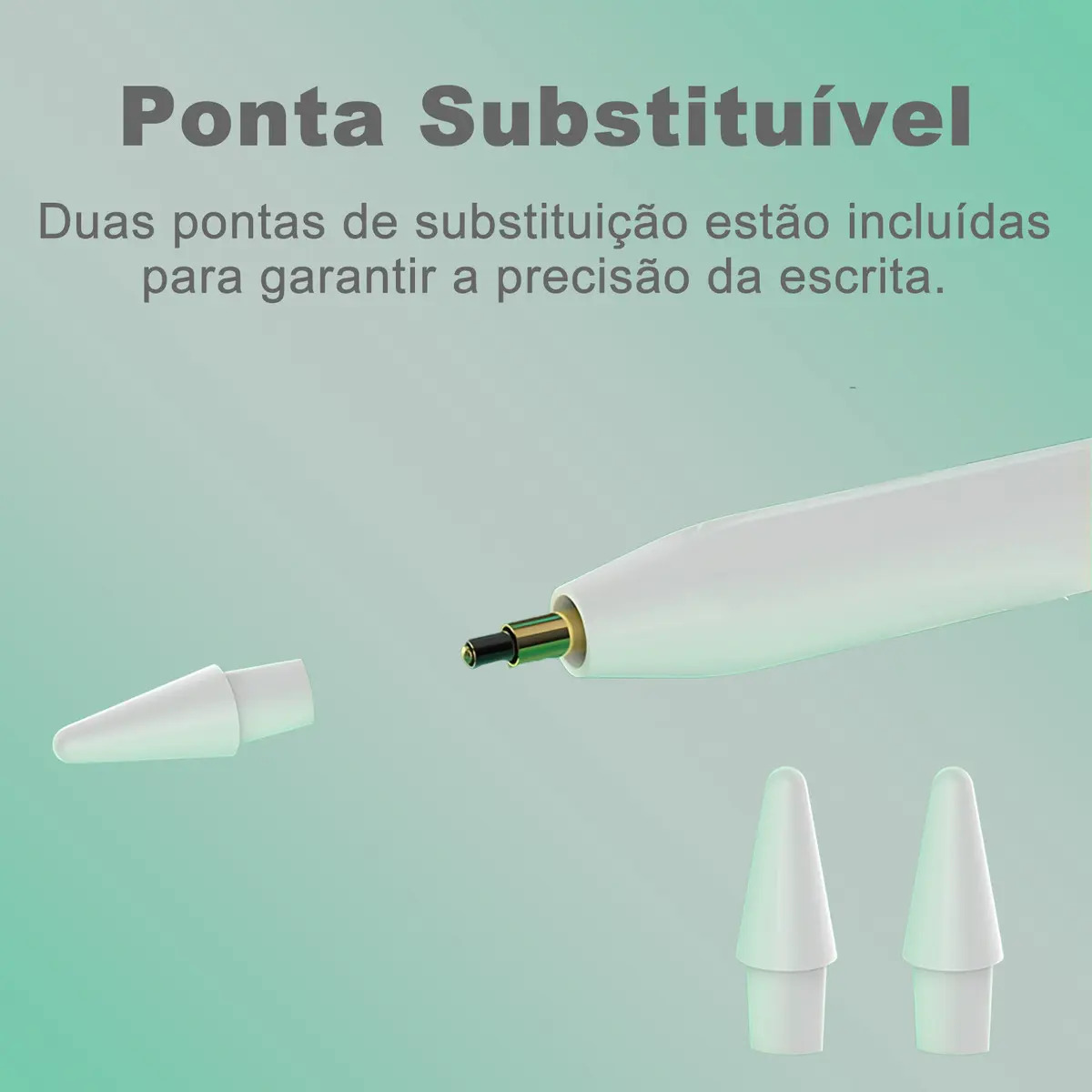 Caneta Stylus Bluetooth H'maston P-10 Para Ios Android Com Ponta Extra - Imagem 7