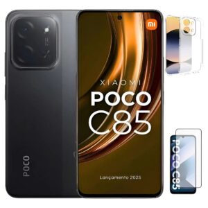 Smartphone Xiaomi Poco C85 4g 8gb Ram Com 8gb Virtuales E 256gb Cor Black Preto